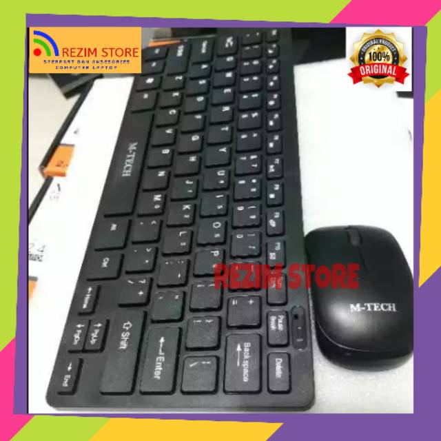 Keyboard wireless M tech STK 03 Keyboard mini Combo slim Keyboard Mtech STK03 Keyboard Wireles STK03