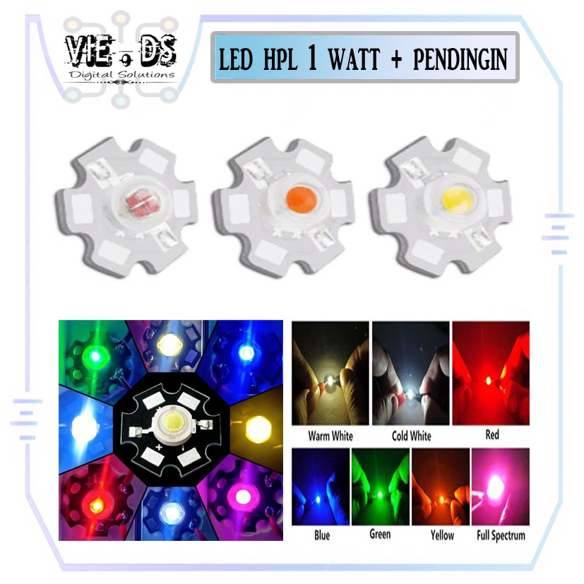 led hpl 1 watt + pendingin