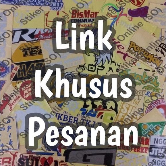 

(BISA COD) Sticker Cutting Custom Kelipatan 50ribu BERKUALITAS Kode 1450