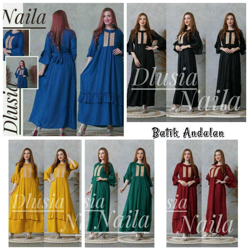 Daster Arabia DLUSIA NAILA / Baju Tidur Wanita Modern