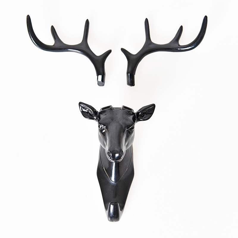 Gantungan Dinding Model Antlers Head - YQX003-2018 - Black