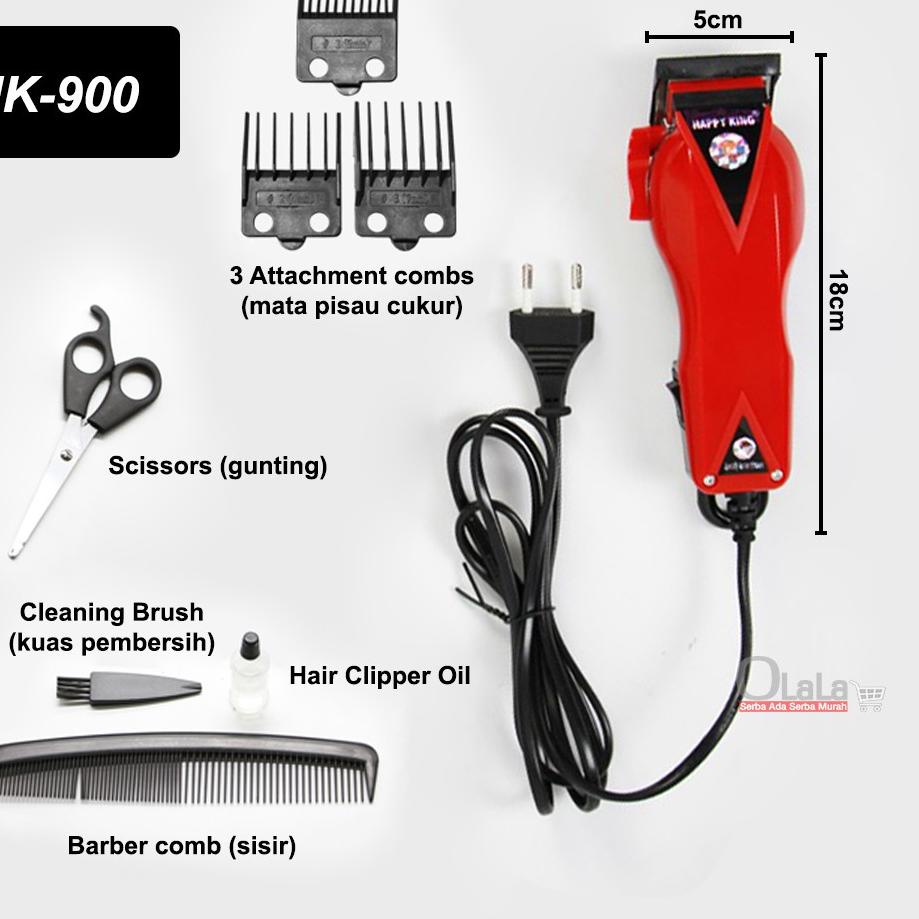 ➣ Mesin Alat Cukur Rambut Listrik Terbaik Happy King Hk-900 - Potong Pangkas Hair Clipper ➢