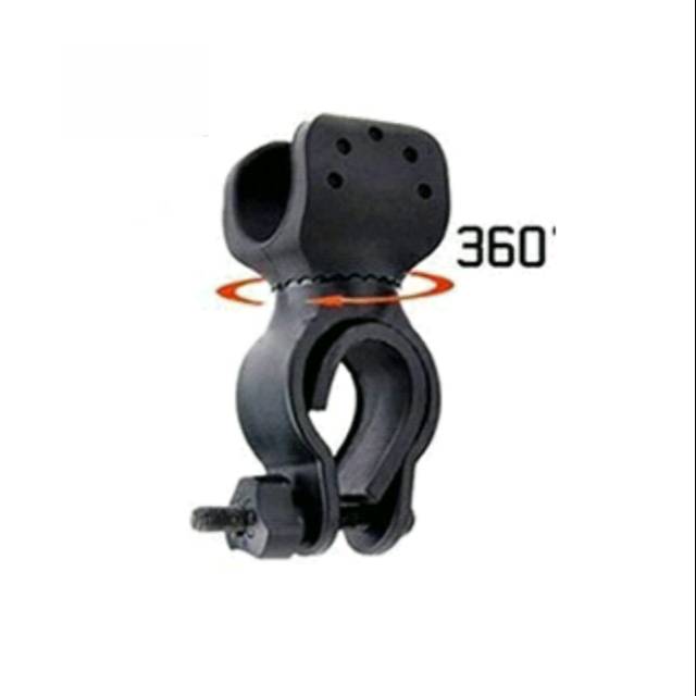 Dudukan holder case sinter senter lampu sepeda bicycle light mount