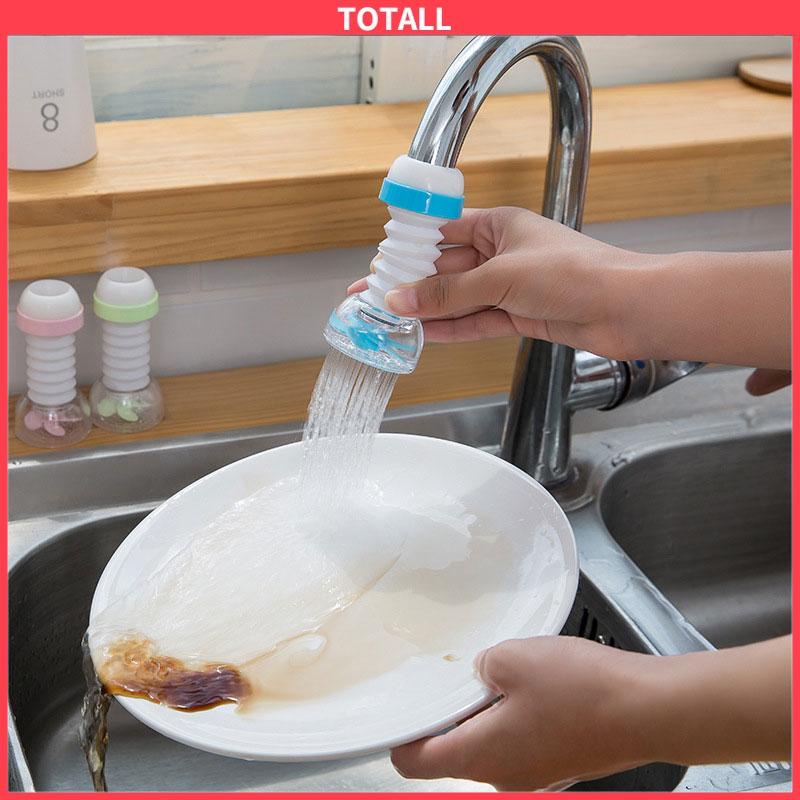 COD Faucet Splash-proof Head Diperpanjang Ekstensi Nozzle Filter Dapur Aerator Yang Dapat Diputar-Totall