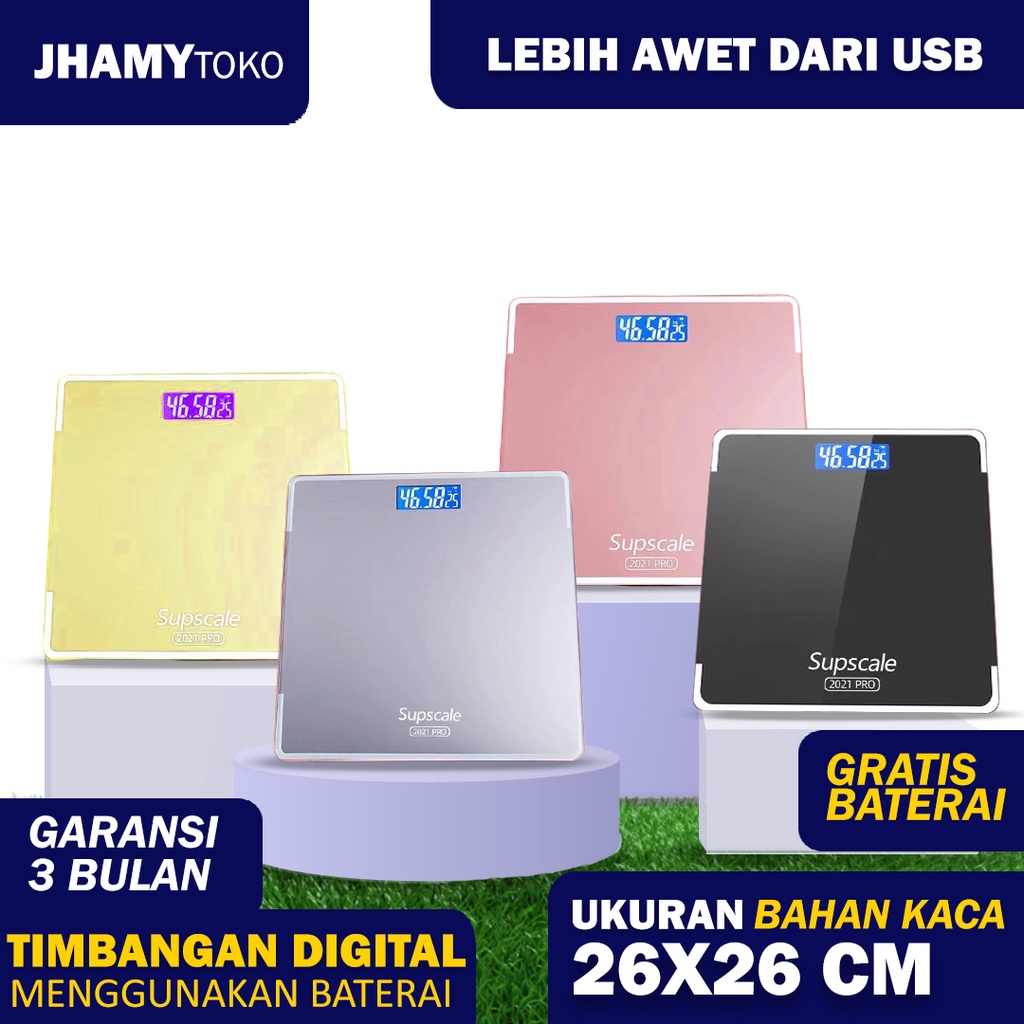 Timbangan Berat Badan Digital Timbangan Baterai Timbangan Berat Badan Murah Alat Timbangan Badan Digital Kuat Sampai 180 KG