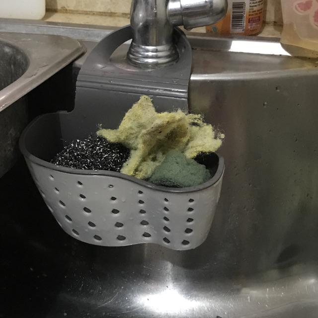 Gantungan Kran Serbaguna - Tempat Sabun Spon Gantung Di Kran Bak Cuci