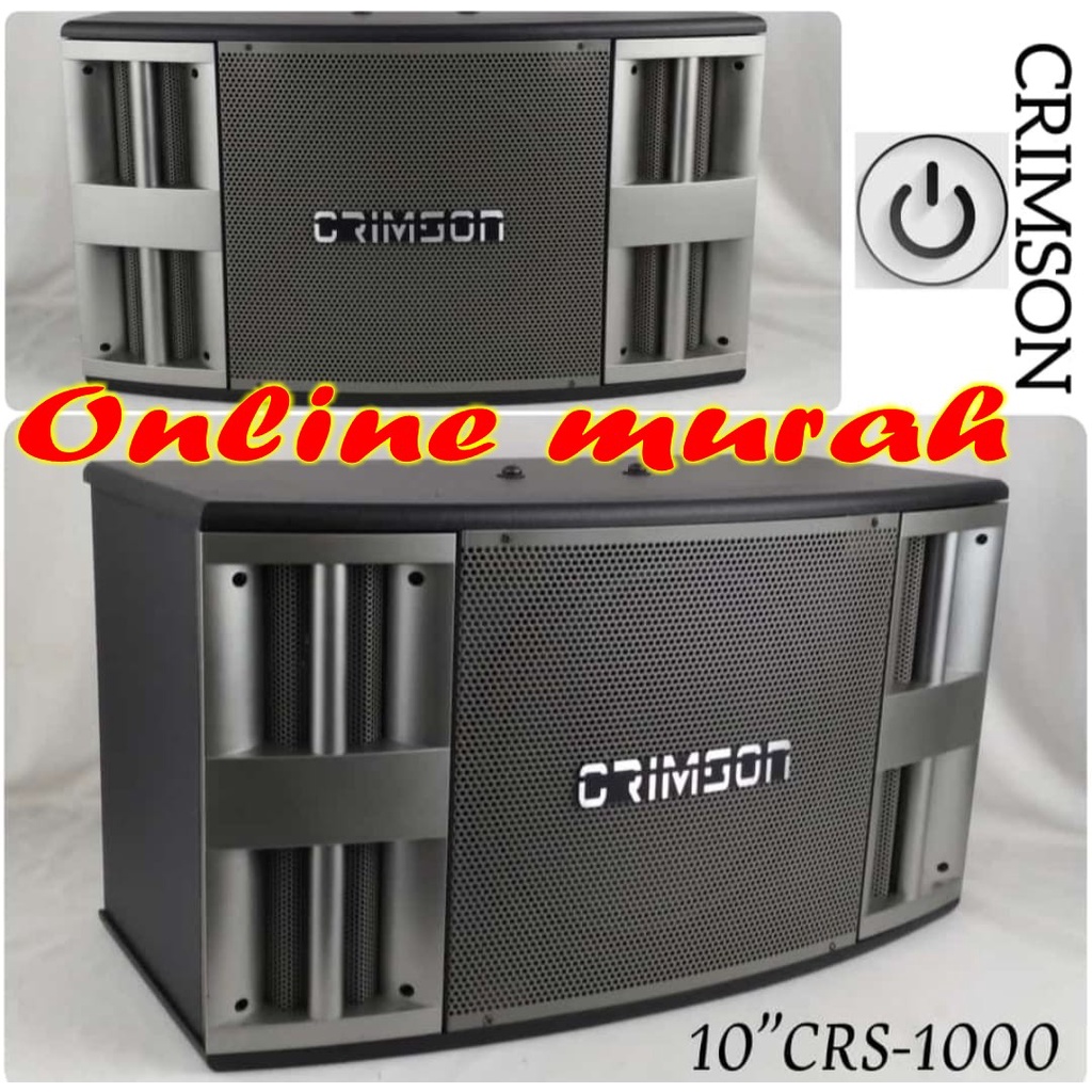 speaker pasif crimson crs 1000 10 inch pasif 2 pcs crimson crs1000