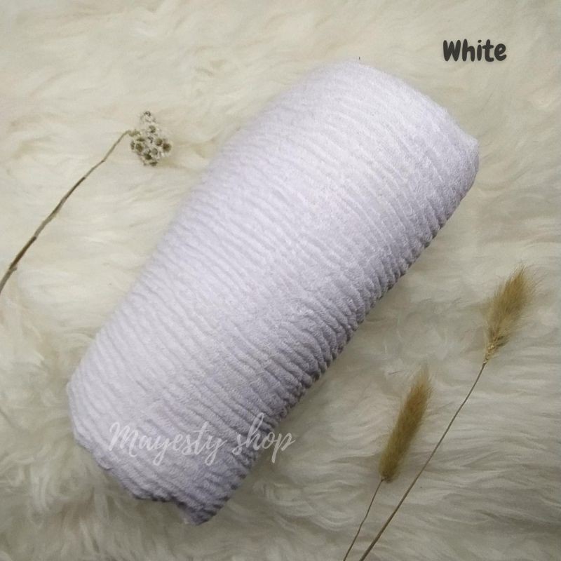 Pashmina Crinckle | Pashmina Shawl | Pashmina Arab | Pashmina Negro Part 2-Putih
