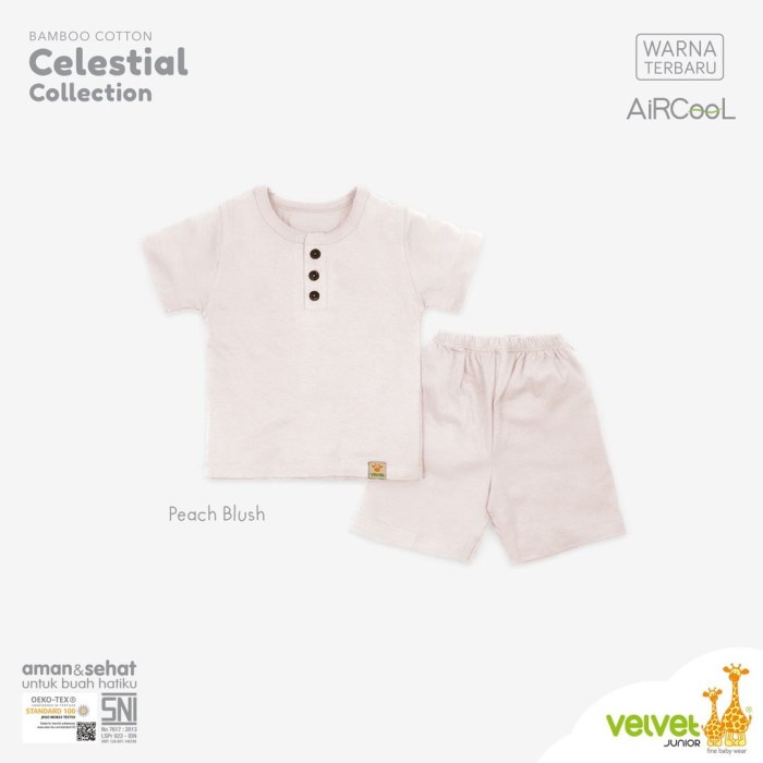 VELVET Junior Celestial Collection Setelan Pendek Baju Harian Anak