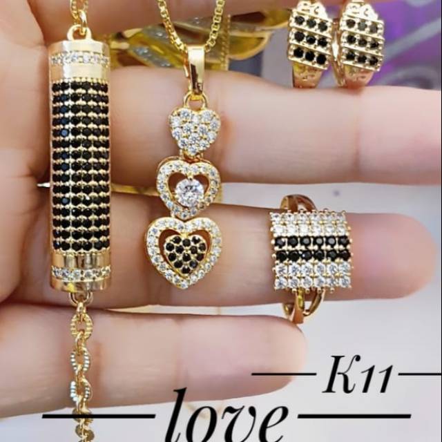 Xuping set perhiasan lapis emas 24k 1721