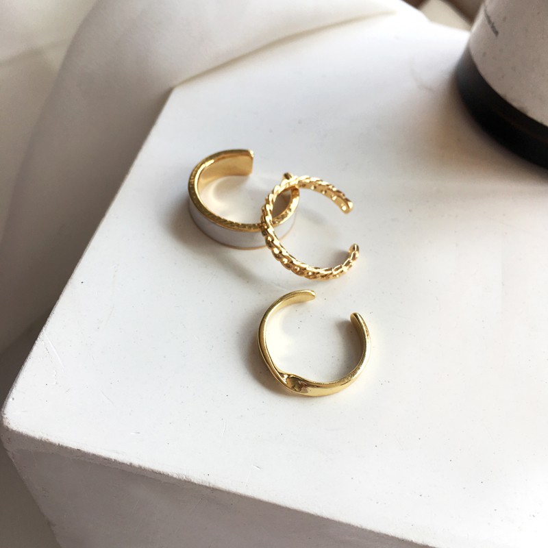 Set Cincin Adjustable Gaya Unik Untuk Perempuan