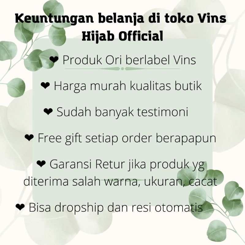 VINS Pashmina Anak Bayi Cerruty Babydoll Instan Tali Karet Promo