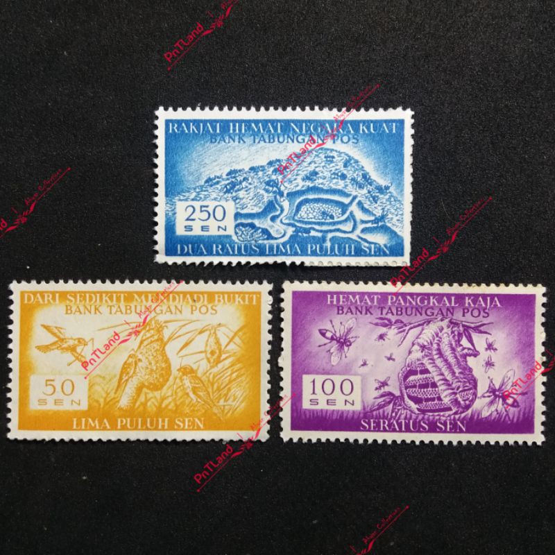 

Prangko / Perangko Kuno Bank Tabungan Pos 3pcs