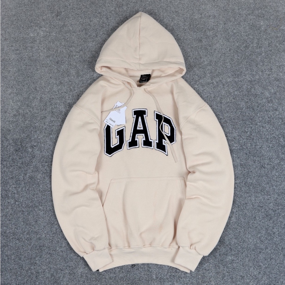 Sweater Hoodie GAP Premium Tulisan Bordir Bahan Fleece Tebal - Jaket Hoodie Distro Pria &amp; Wanita XXL