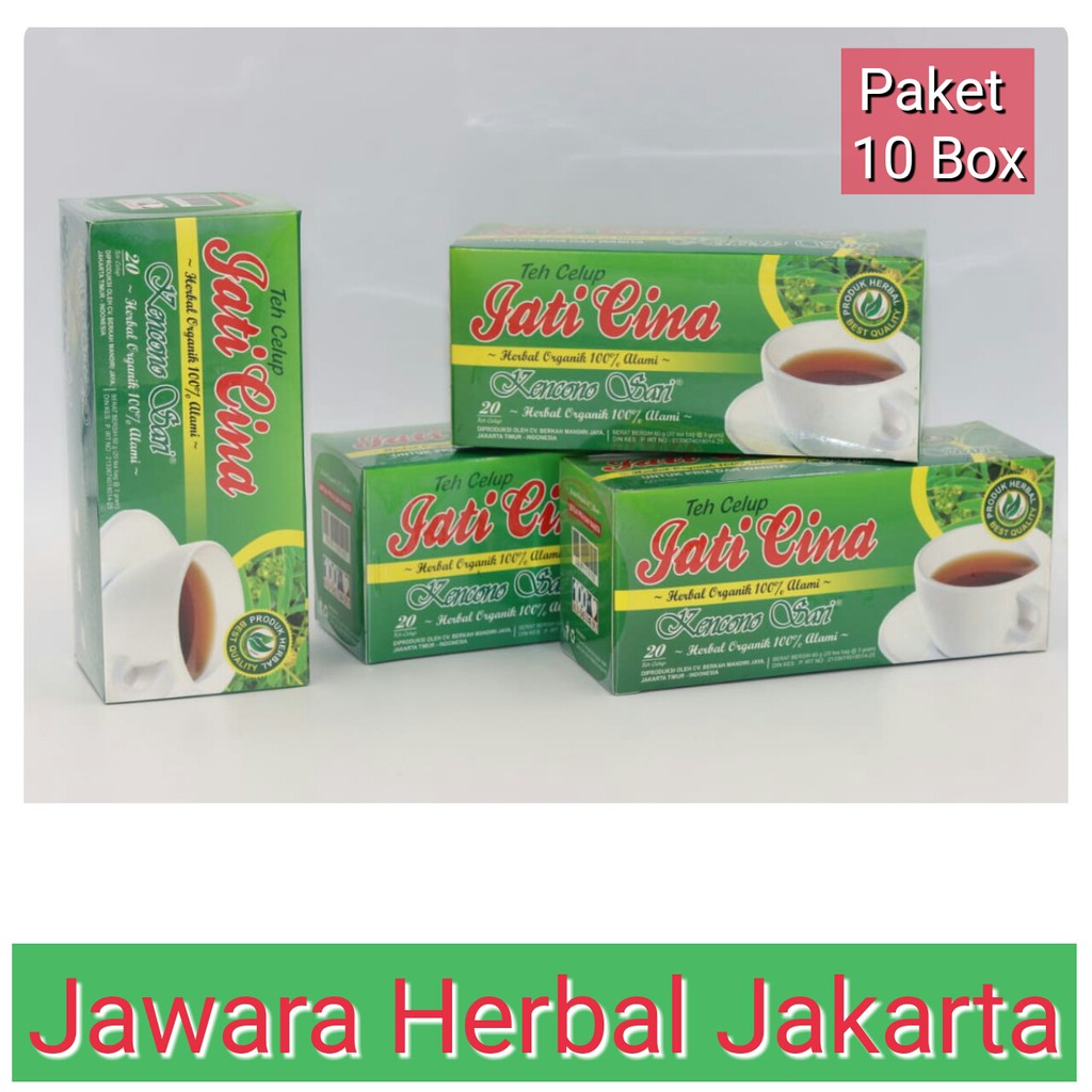 

Teh Celup Daun Jati Cina Kencono Sari Herbal Diet alami Melancarkan Pencernaan Paket 10 Box