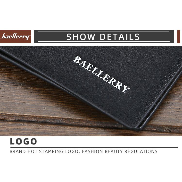 BAELLERRY D1836 Dompet Pria Bahan Kulit PU Leather Premium WATCHKITE WKOS