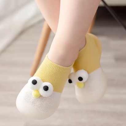 Sepatu Bayi Laki Laki Perempuan Baby Newborn 1 2 Tahun Prewalker Shoes Baby Sepatu Kaos Kaki Anak Bayi Korea Lucu SKIDDER EMMO