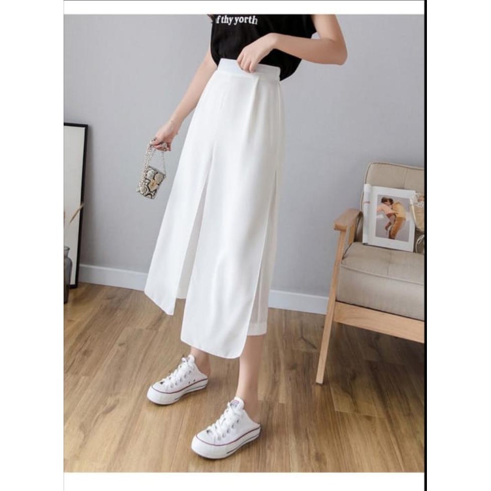 Korean Chiffon Culotte Pants Celana Kulot 1058 (XS - XL)