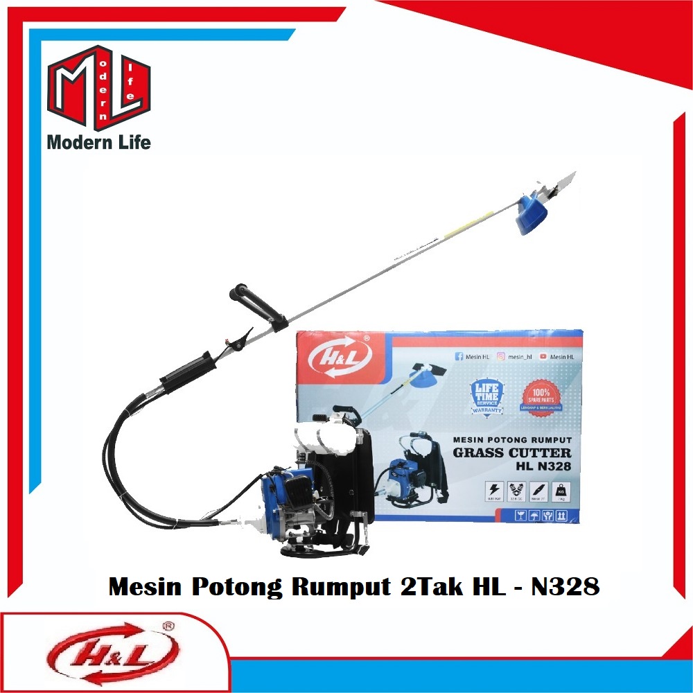 HL-N328 Mesin Potong Rumput Gendong 2 Tak / Grass Cutter HL N328