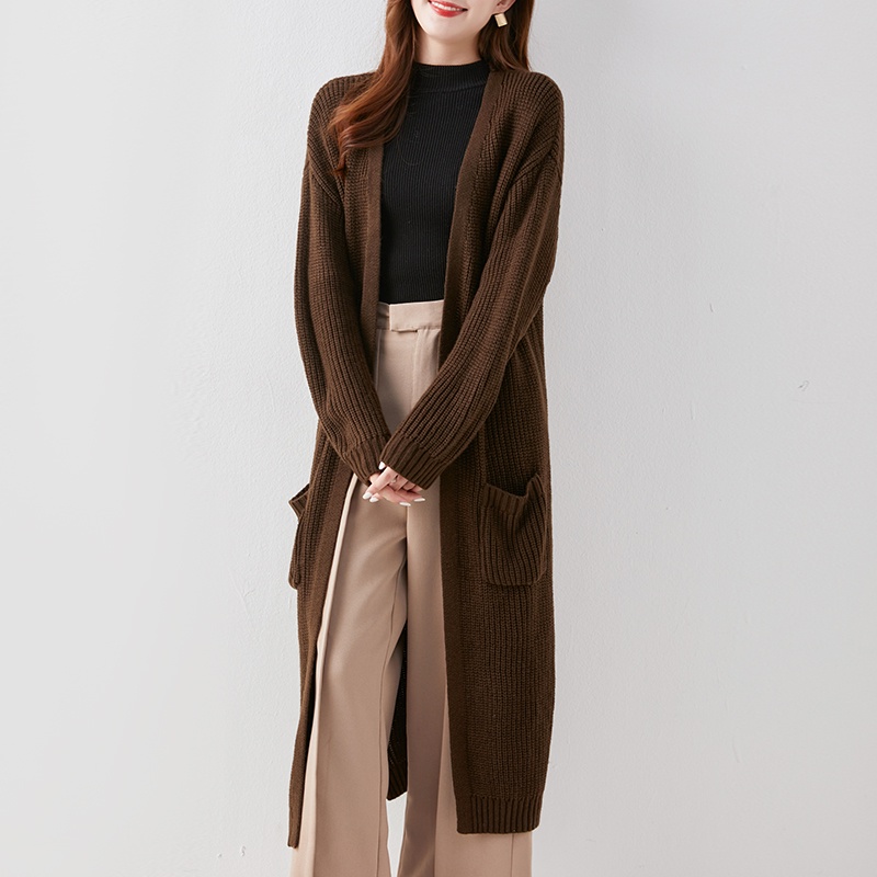 【Elegant】Korean Shoulder Open Front Cardigan /Bisa untuk ibu hamil  E106