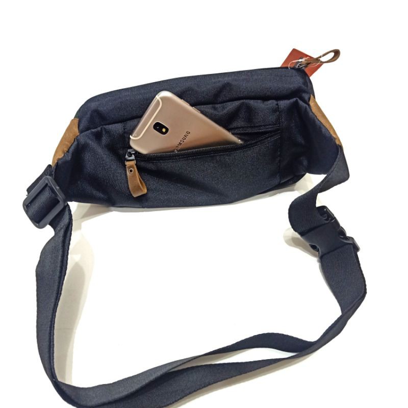 waistbag Pusiill 1402 black taspinggang bahu condura variasi kulit sapi