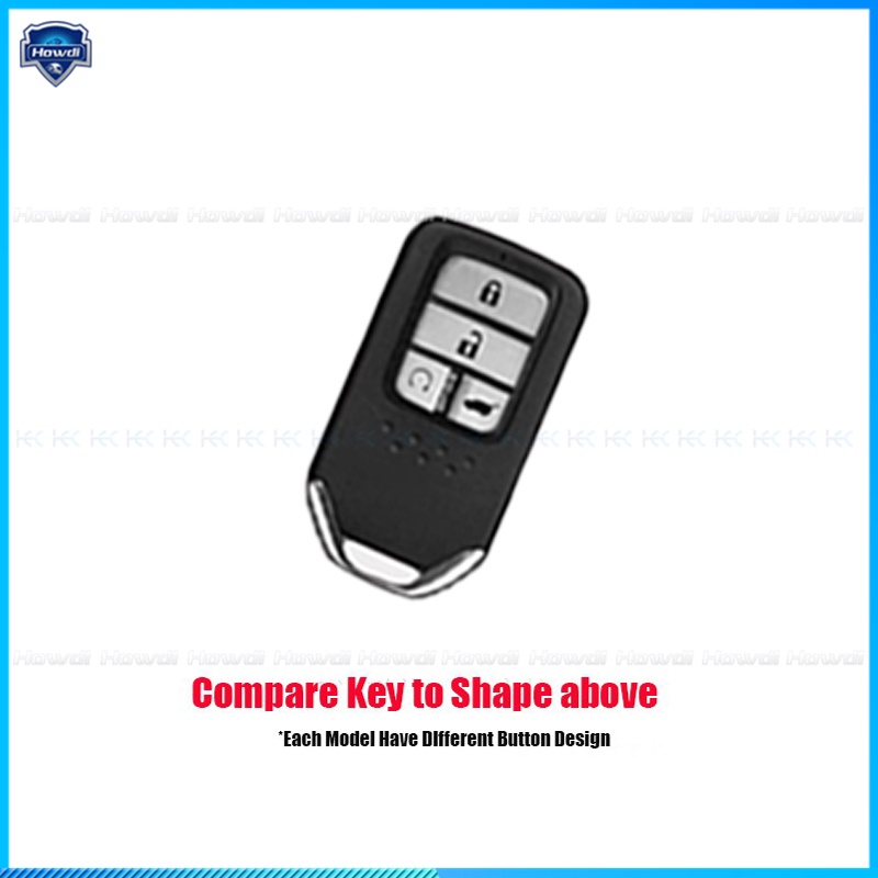 ☆Eksklusif☆Cover Kunci Remote Mobil Keyless Bahan Silikon Dengan Logo Gantungan Kunci Untuk Honda Civic
