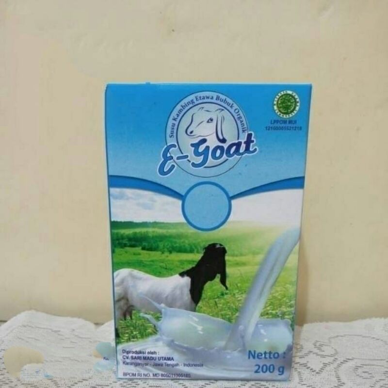 

e-goat, susu bubuk kambing etawa, netto 200gram