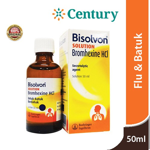 Bisolvon Solution 50ml / Batuk / Batuk Berdahak