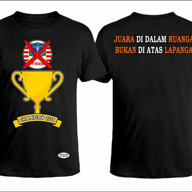 Kaos Rasis Persib To Persija 002 Shopee Indonesia