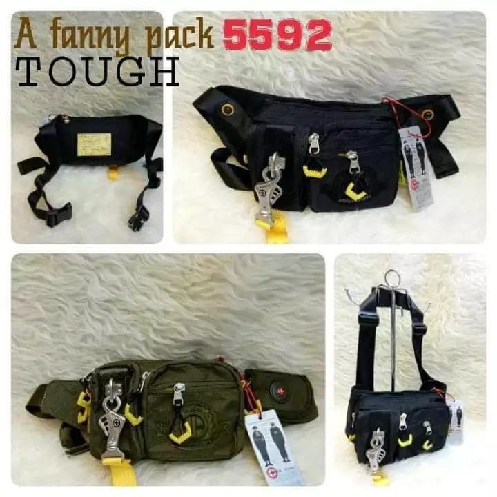 Super Hot! TAS SELEMPANG PRIA TOUGH JEANSMITH 5592 WAIST BAG PINGGANG Terbatas!