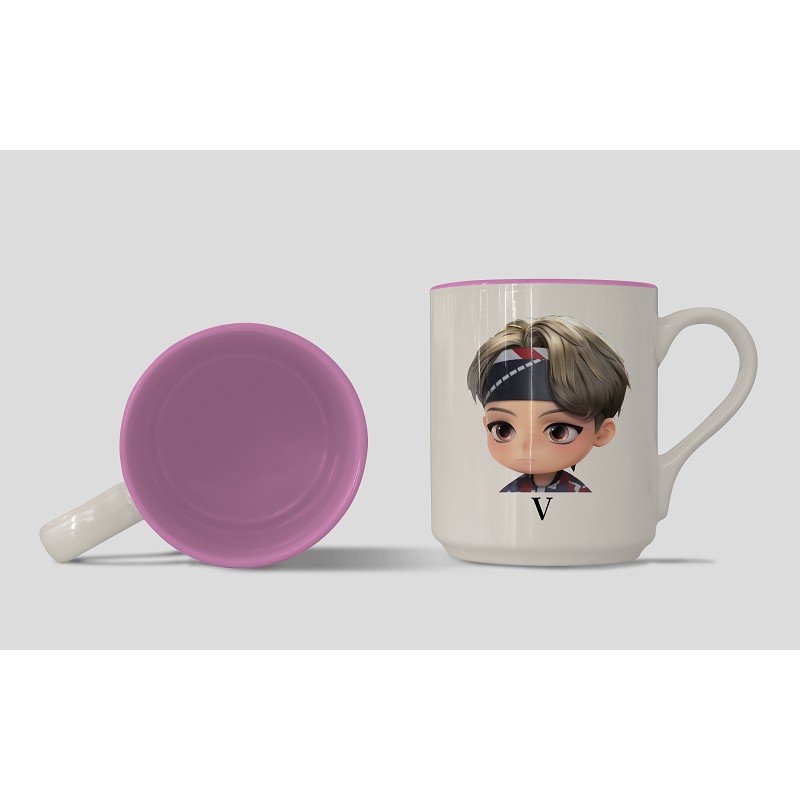 Gelas Warna Dalam TinyTan -  Taehyung Tinytan - Mug Tinytan - Gelas Tinytan