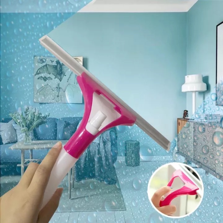 ( BISA COD ) PROMO WIPER SPRAY PEMBERSIH KACA 2 IN 1 DENGAN TABUNG SEMPROTAN / SPRAY WINDOW CLEANER