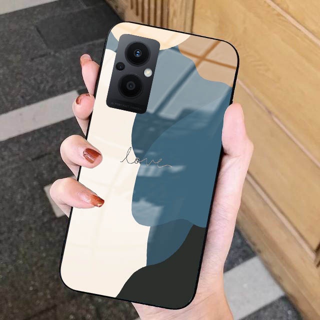 Softcase Glass Kaca [GK18] OPPO RENO 7Z 5G - OPPO RENO 7 5G Terbaru Casing Handphone-Pelindung Handp