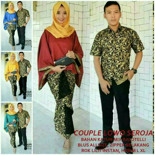 SALE couple set indrayanti sarimbit batik rnb lilit prodo kelelawar lowo plisir