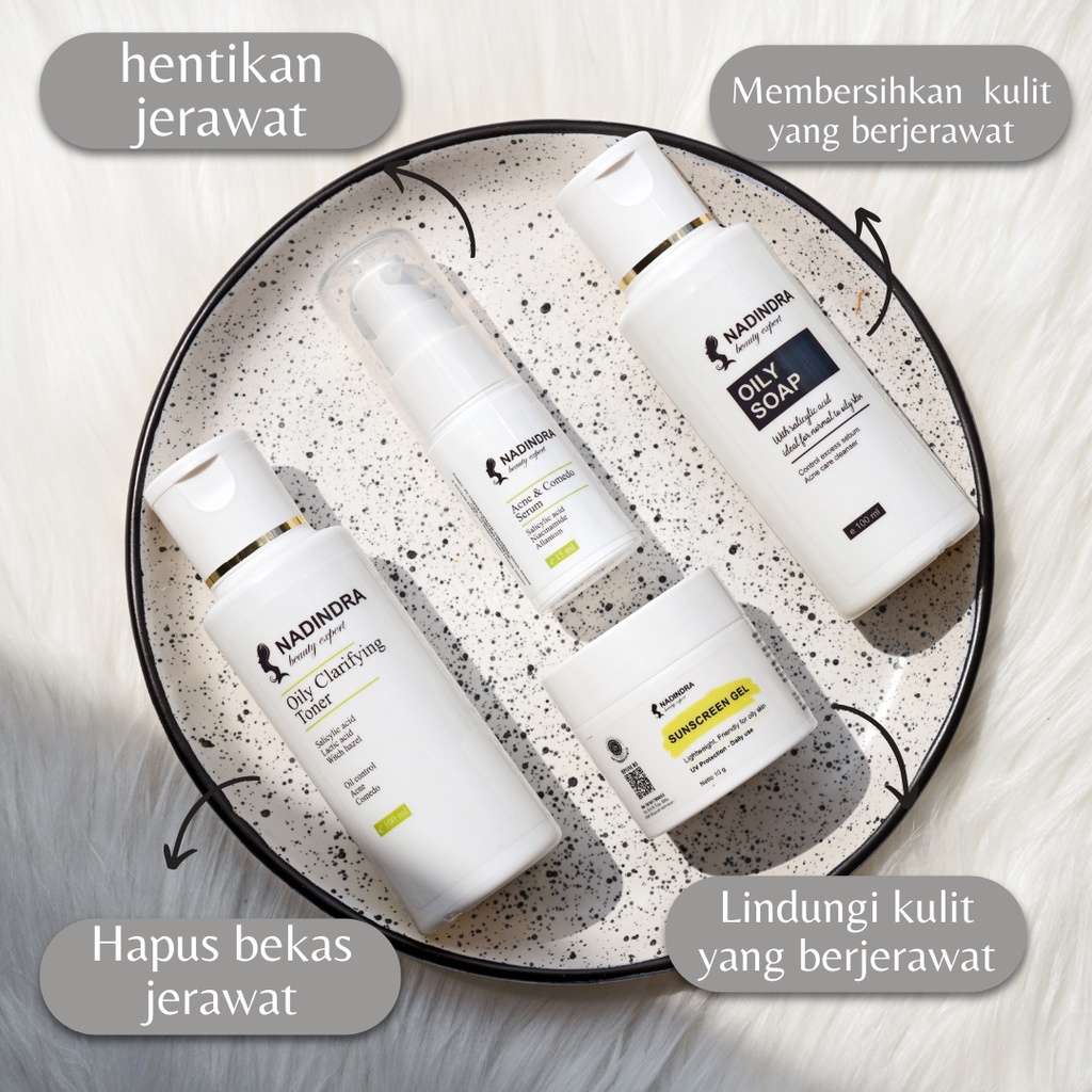 Nadindra Beauty Expert paket Pre Treatment Acne - step 1 / netralisir efek samping skincare keras-1