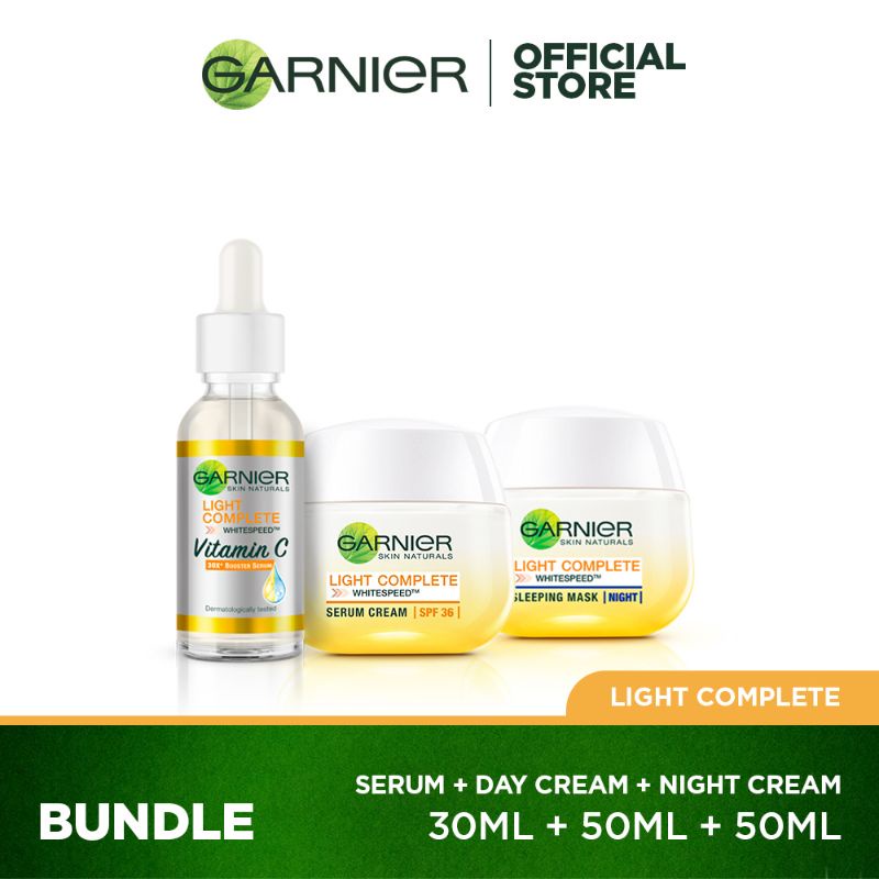 Garnier light complete serum +Day + Night cream