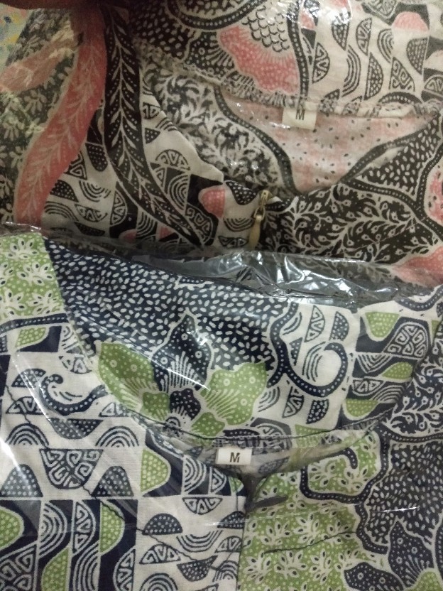 Tey-17 Batik Wanita Asj Sa Hrb026 Kenongo Kemeja Tosca Pendek