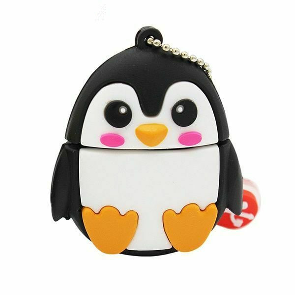 1GB 8GB 16GB 32GB 64GB 128GB Pendrive Cute Cartoon Penguin Owl Fox Style Flash Drive USB 2.0