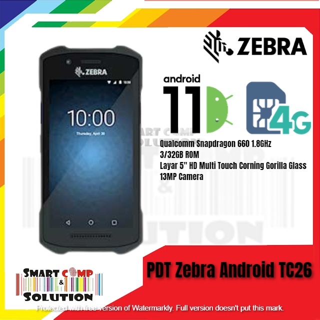 Barcode Scanner Android Zebra PDT TC26 / TC-26 / TC 26 Mobile Computer