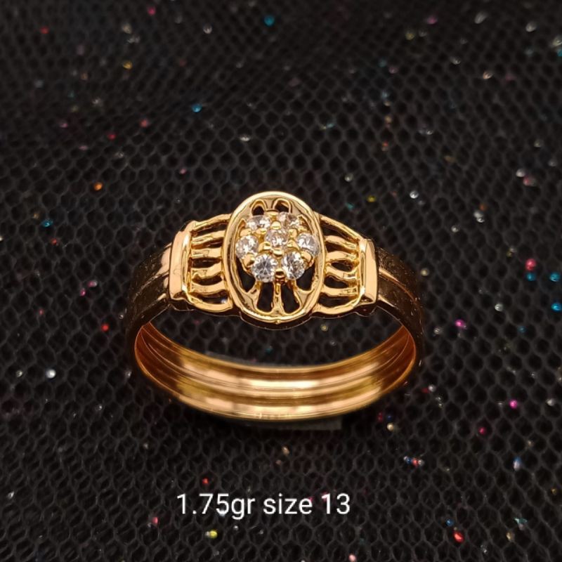 Cincin Emas 17K - 1.75gr Kadar 750 - 1469