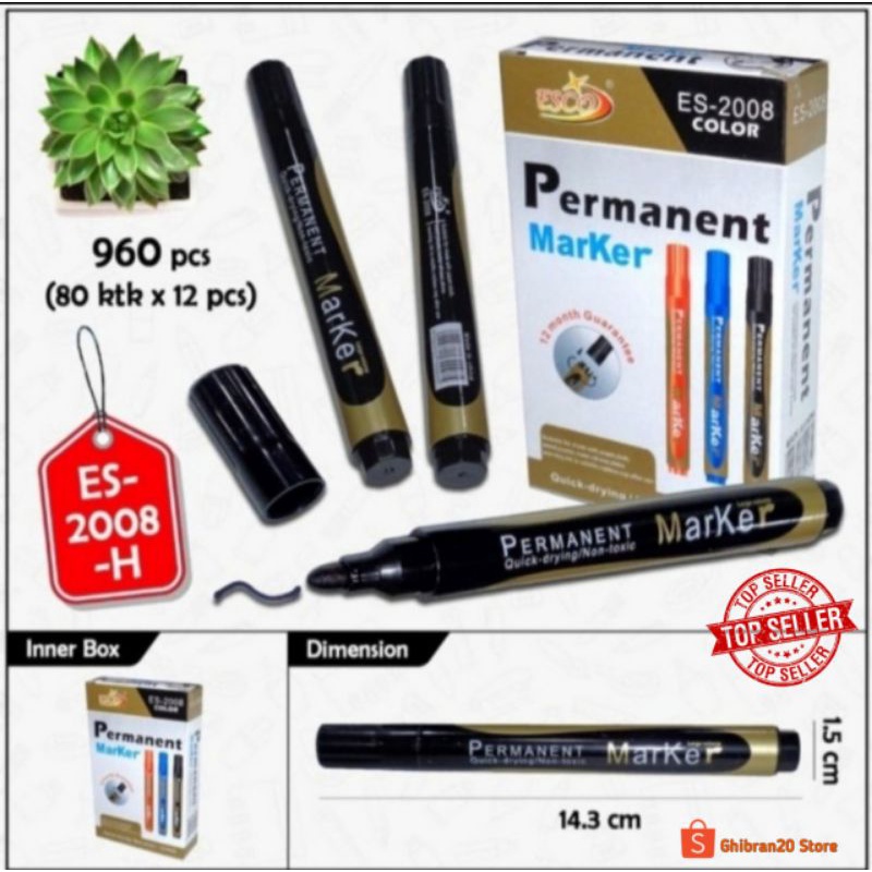 

Spidol marker permanen hitam