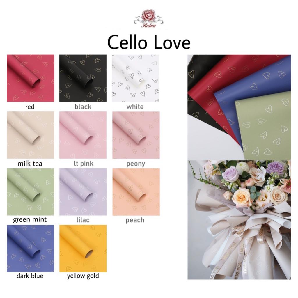 

Flower Wrapping / Kertas Bunga / Flower Paper Cellophane SOLID LOVE