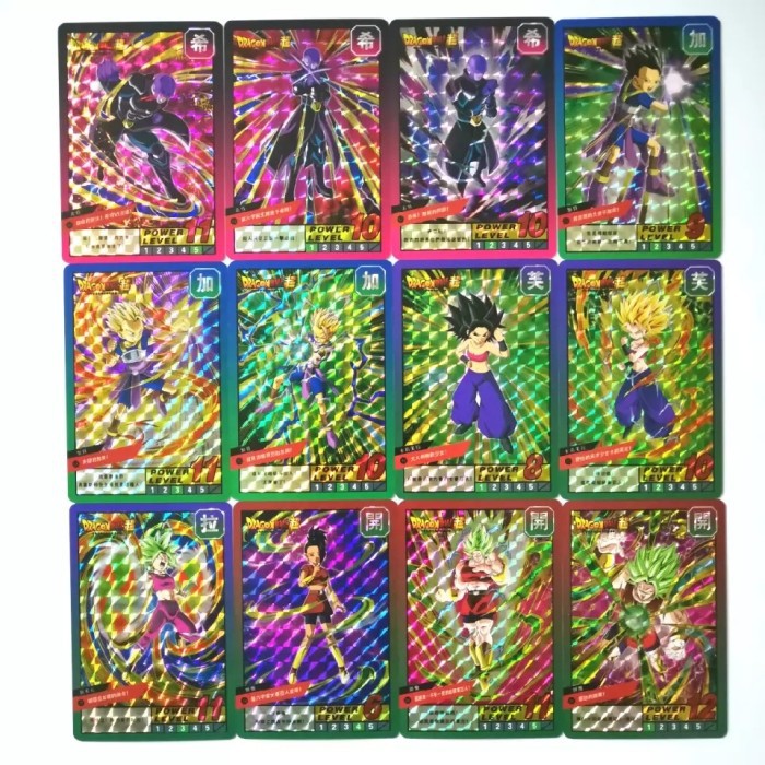 Jual Kartu Dragon Ball Z Super Heroes Hologram Set 12 Pcs Universe 6 #2 ...