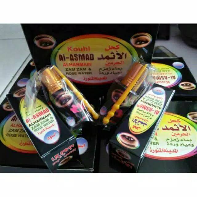 Celak Itsmid Al Asmad Alharmain Plus Zam zam dan Rose Water Asli Arab Madinah Ori