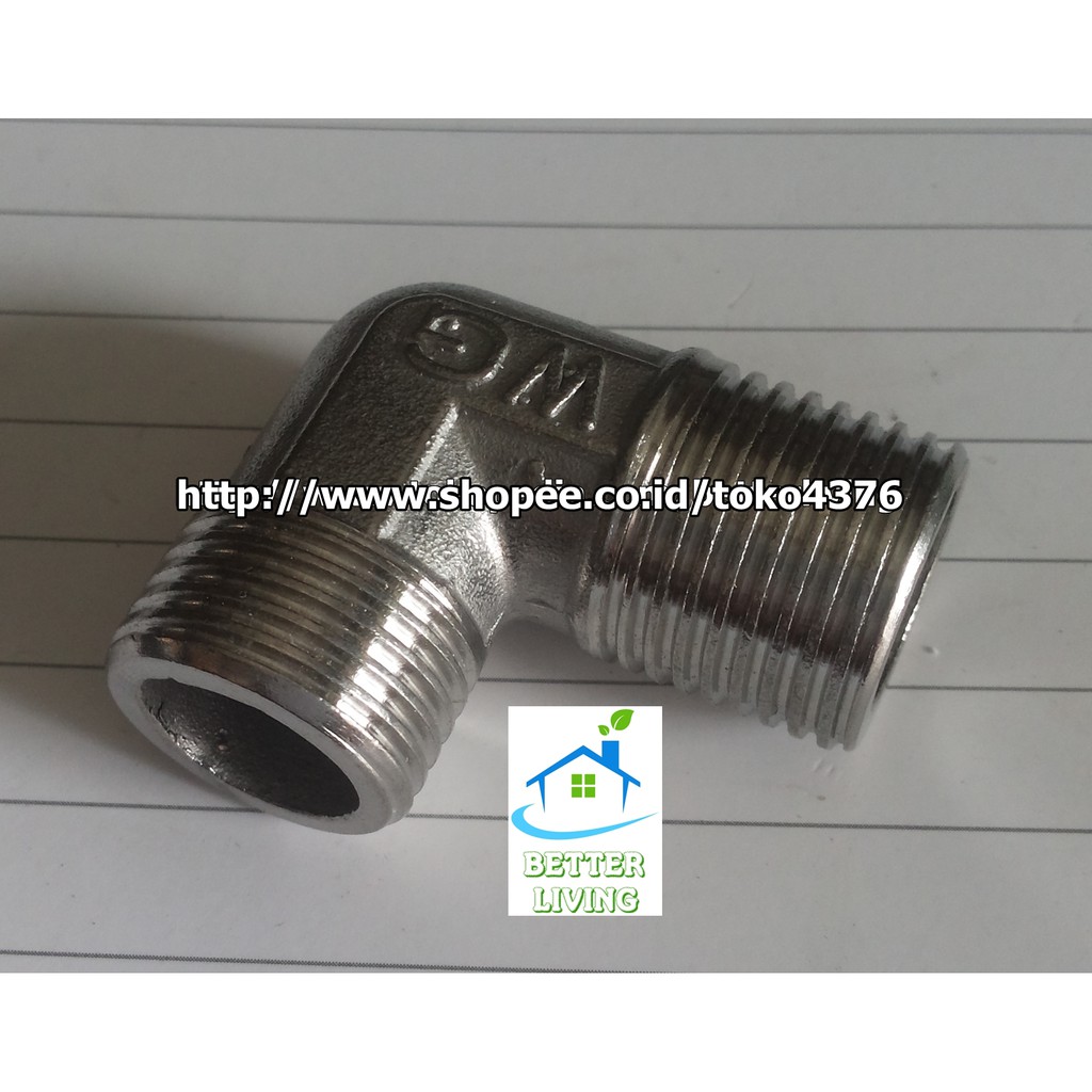 Elbow Drat Luar 1/2 Stainless
