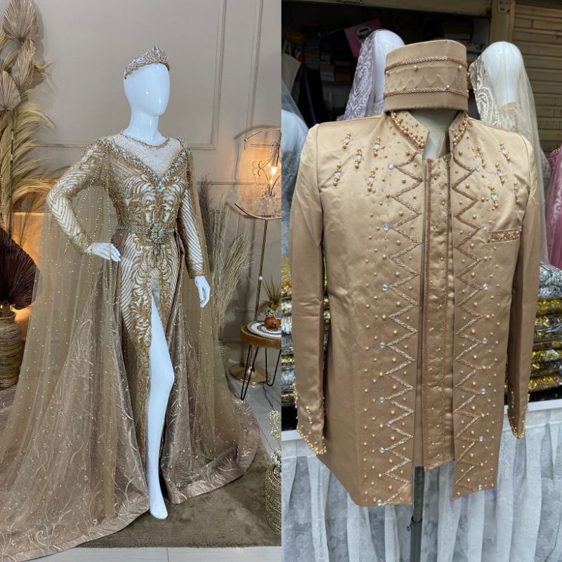 TERBARU //SLIM BELAH MEWAH BEREKOR MODERN//MODEL 2 IN 1//KEBAYA COUPLE