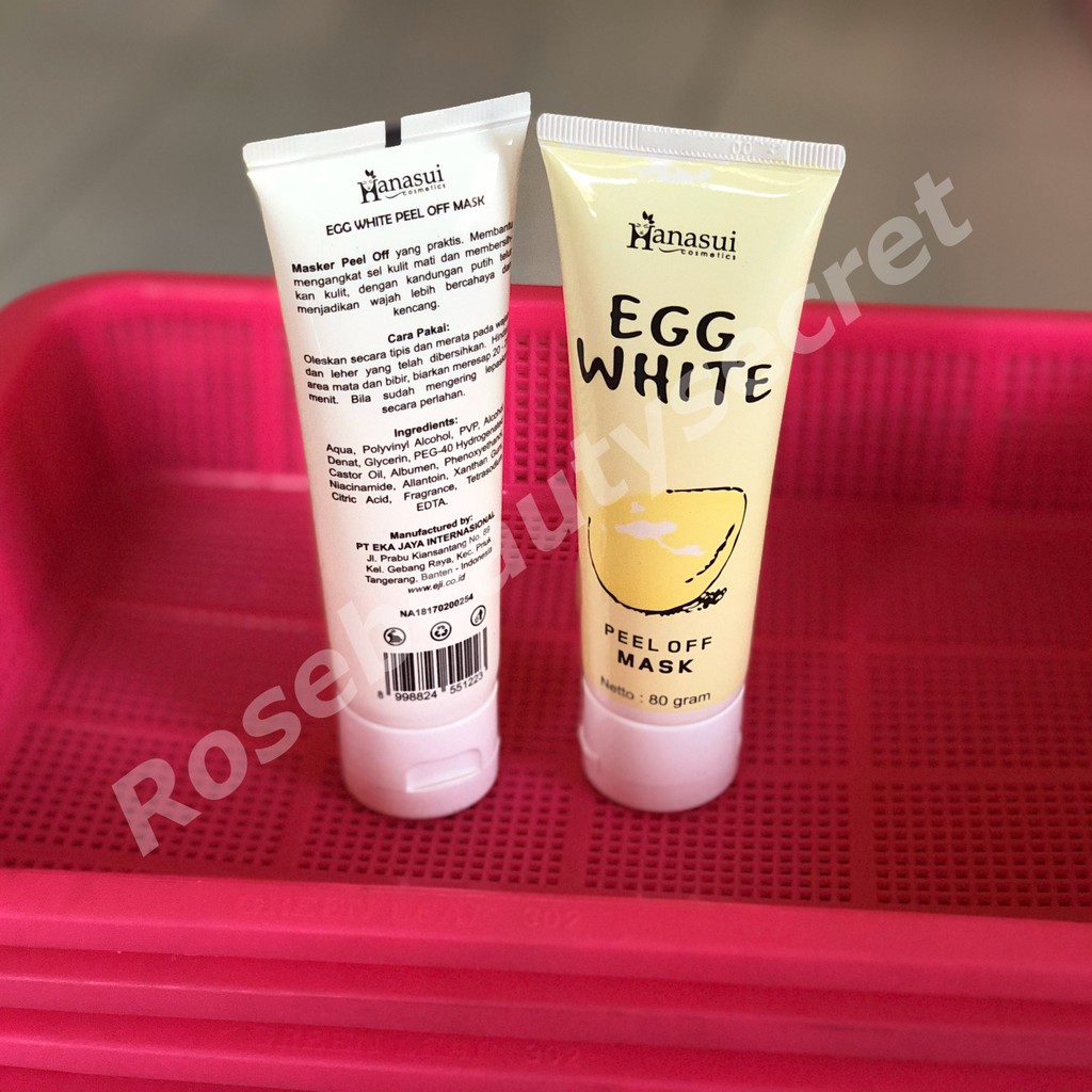 EGG WHITE PEEL OFF MASK / MASKER PUTIH TELUR 1000% ORIGINAL