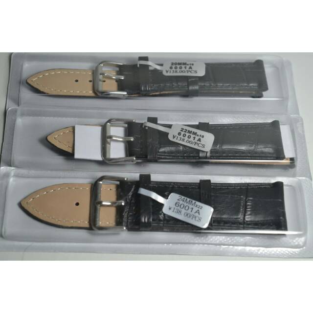 strap tali jam tangan hitam original time king