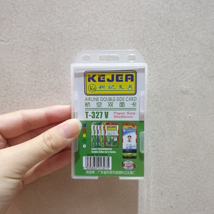 

Tempat ID card idcard kartu nama Nametag muat 2 Kartu merek Kejea