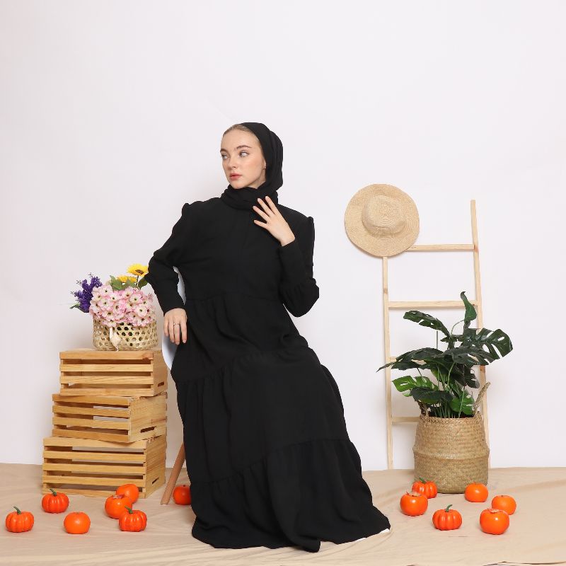 Gamilla Dress - Dress polos/Dress Hijab/Long Dress/Dress Wanita
